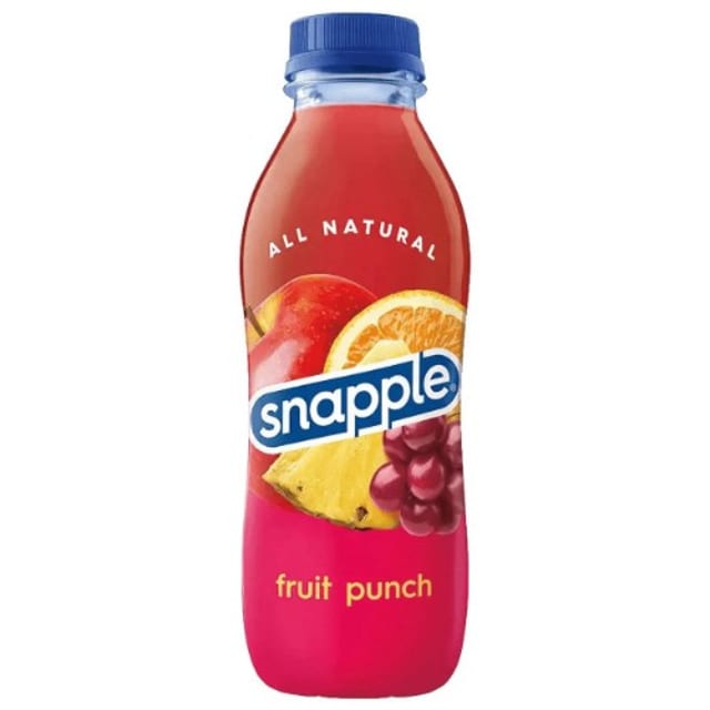 Snapple Fruit Punch.