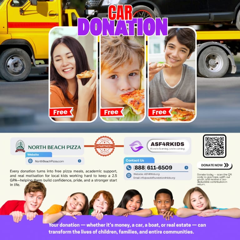 North Beach Pizza x A Solid Foundation 4 R Kids